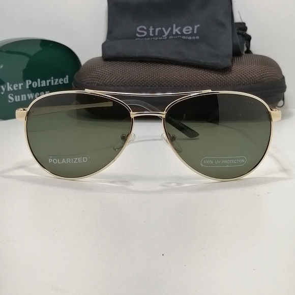 New Stryker Polarized sunglass ST710Gold/Green - Picture 7 of 7